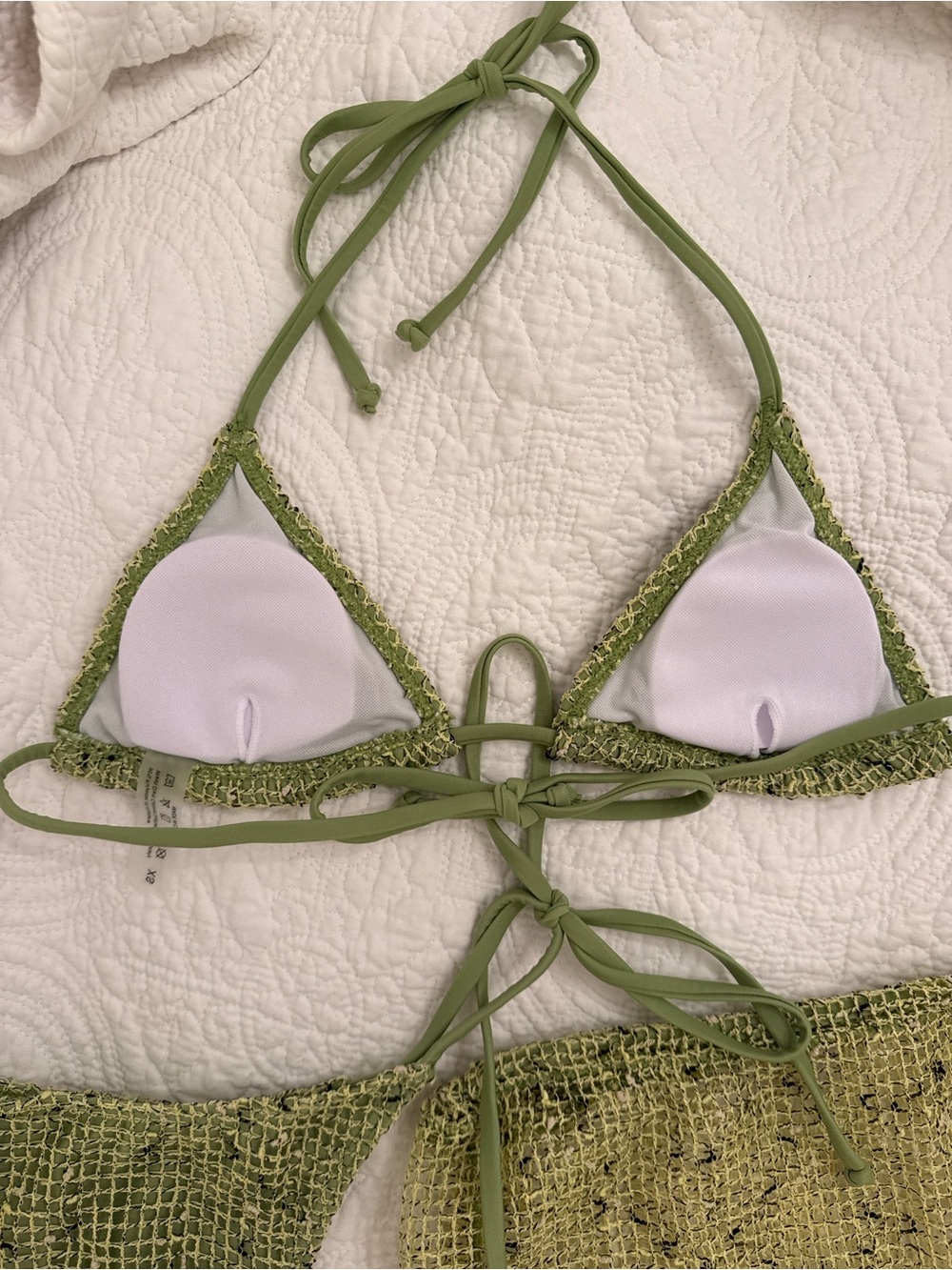 Green Patterned Bikini Set - Picture 6 of 7